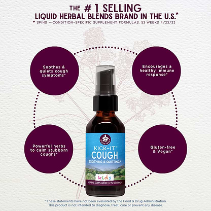Benefits of Kick-It Cough Soothing & Quieting For Kids