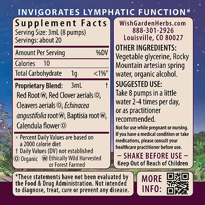 Lymph Mover Immune Strength Ingredients & Supplement Facts